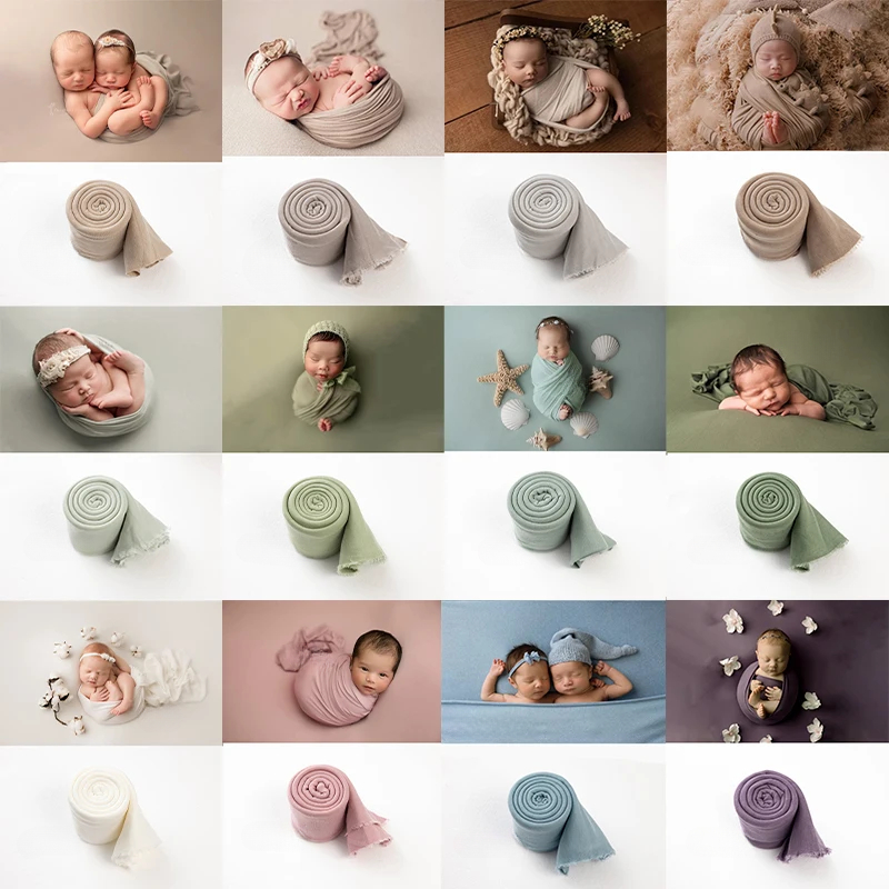Photography Composition - 40/150 ซม.ทารกแรกเกิดการถ่ายภาพ Props ฉากหลังยืดนุ่ม Wraps Bebe