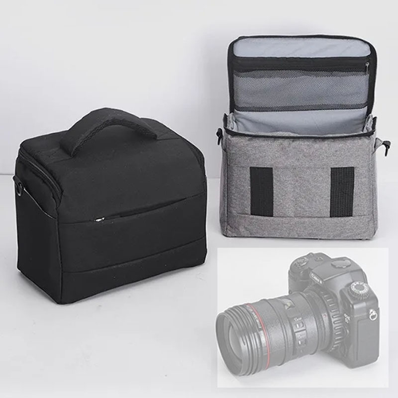 Camera Bag Waterproof - กระเป๋ากล้อง DSLR กระเป๋าถือไนลอนกระเป๋าสะพายกล้องแบบพกพากล้องสําหรับ Sony Nikon Canon