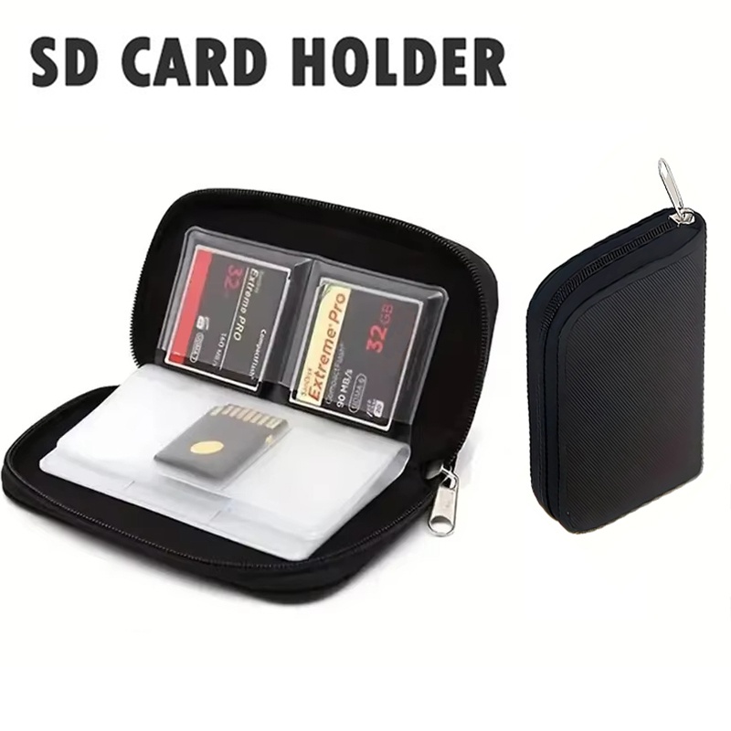 Memory Card Case - กระเป๋าเก็บการ์ดหน่วยความจำ กระเป๋าใส่การ์ด 22 ช่อง สำหรับ CF/SD/Micro