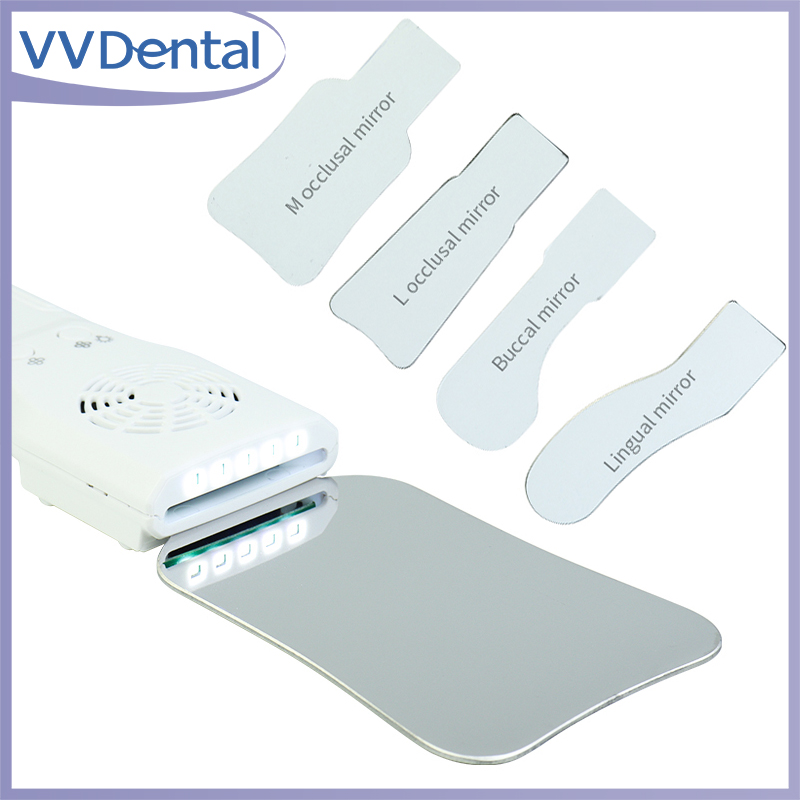 Photography Yellow Light - ชุดกระจกทันตกรรมป้องกันฝ้า VVDental สแตนเลสสตีล พร้อมไฟ LED กระจกสะท้อนแสงสำหรับจัดฟัน