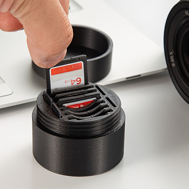 Memory Card Case - ที่ใส่การ์ดหน่วยความจำขาตั้งจอแสดงผลขนาดกะทัดรัดแบบพกพาป้องกันการกระแทกป้องกันฝุ่นออแกไนเซอร์สำหรับ SD SDHC SDXC ไมโคร SD