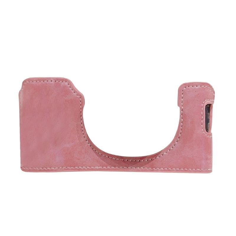 Memory Card Case - R53C เคสกล้องหนัง PU แฟชั่นแบบ Half Shell