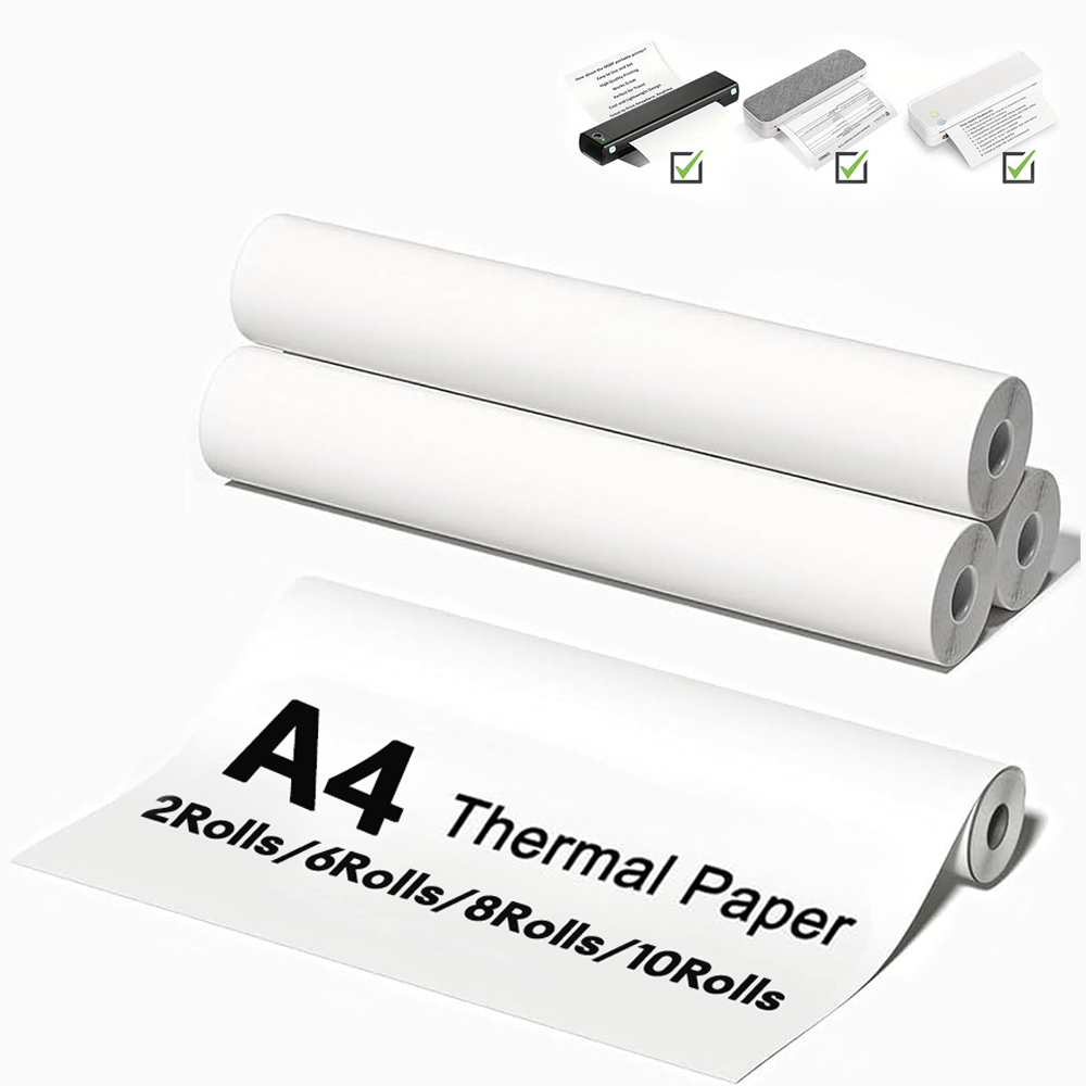 Photography Paper - กระดาษพับความร้อน A4 210*30 มม. กระดาษพิมพ์คุณภาพสูงแบบม้วน สำหรับเครื่องพิมพ์ความร้อน