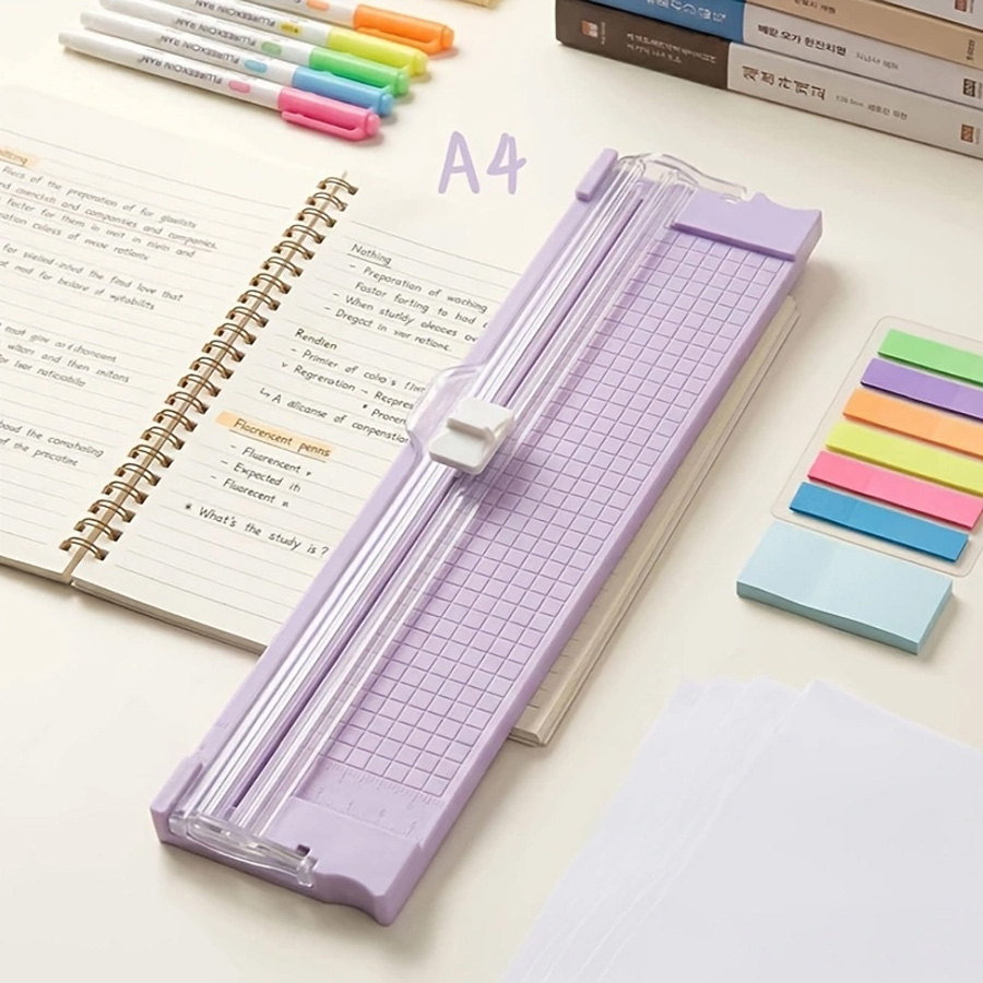 Photography Paper - เครื่องตัดกระดาษ A4, ใบมีดเปลี่ยนได้, เครื่องตัดกระดาษที่ทนทาน, อุปกรณ์ตัดกระดาษสำหรับงานเอกสารและสมุดภาพ, อุปกรณ์ตัดกระดาษแบบตัดทางเดียว