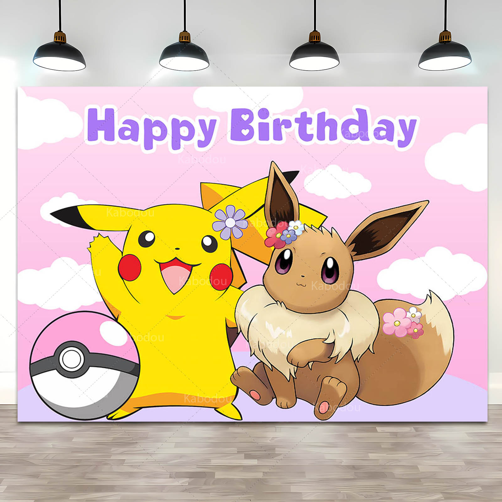 ฉากหลังปาร์ตี้วันเกิด Pokemon  - Photography Composition บทวิจารณ์และราคา
