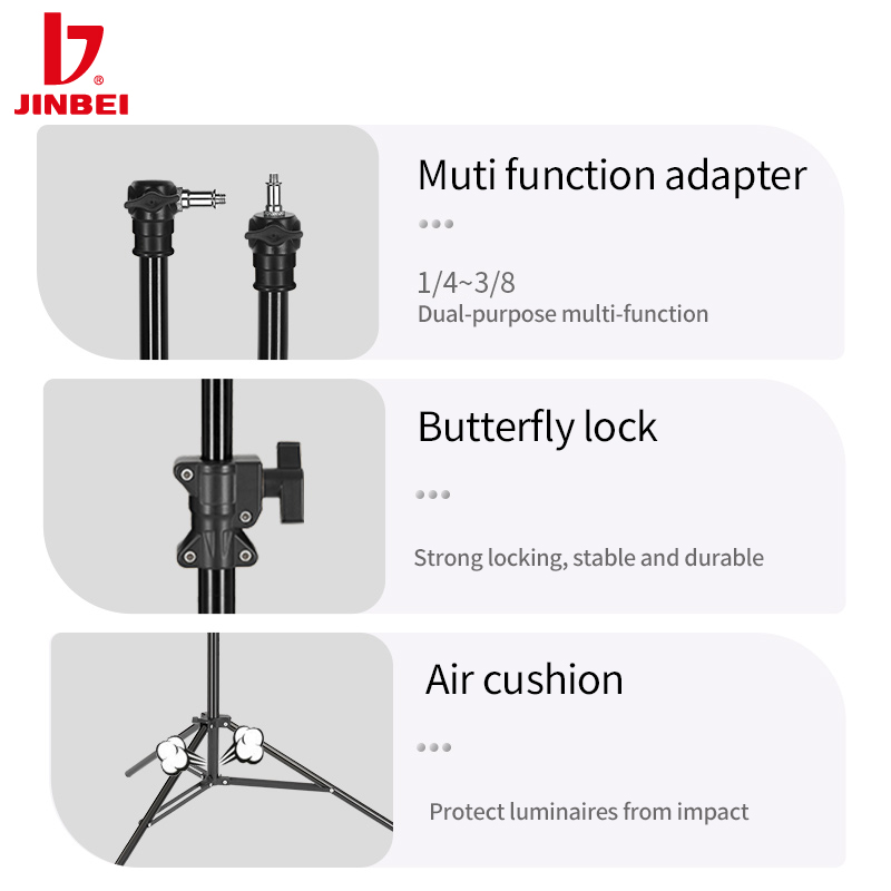 ขาตั้งไฟถ่ายภาพอลูมิเนียมแบบมี - Photography Lighting บทวิจารณ์และราคา