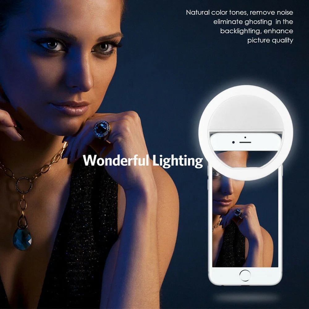 1 ชิ้นสายชาร์จ USB LED ไฟวงแหว - Photography Equipment บทวิจารณ์และราคา