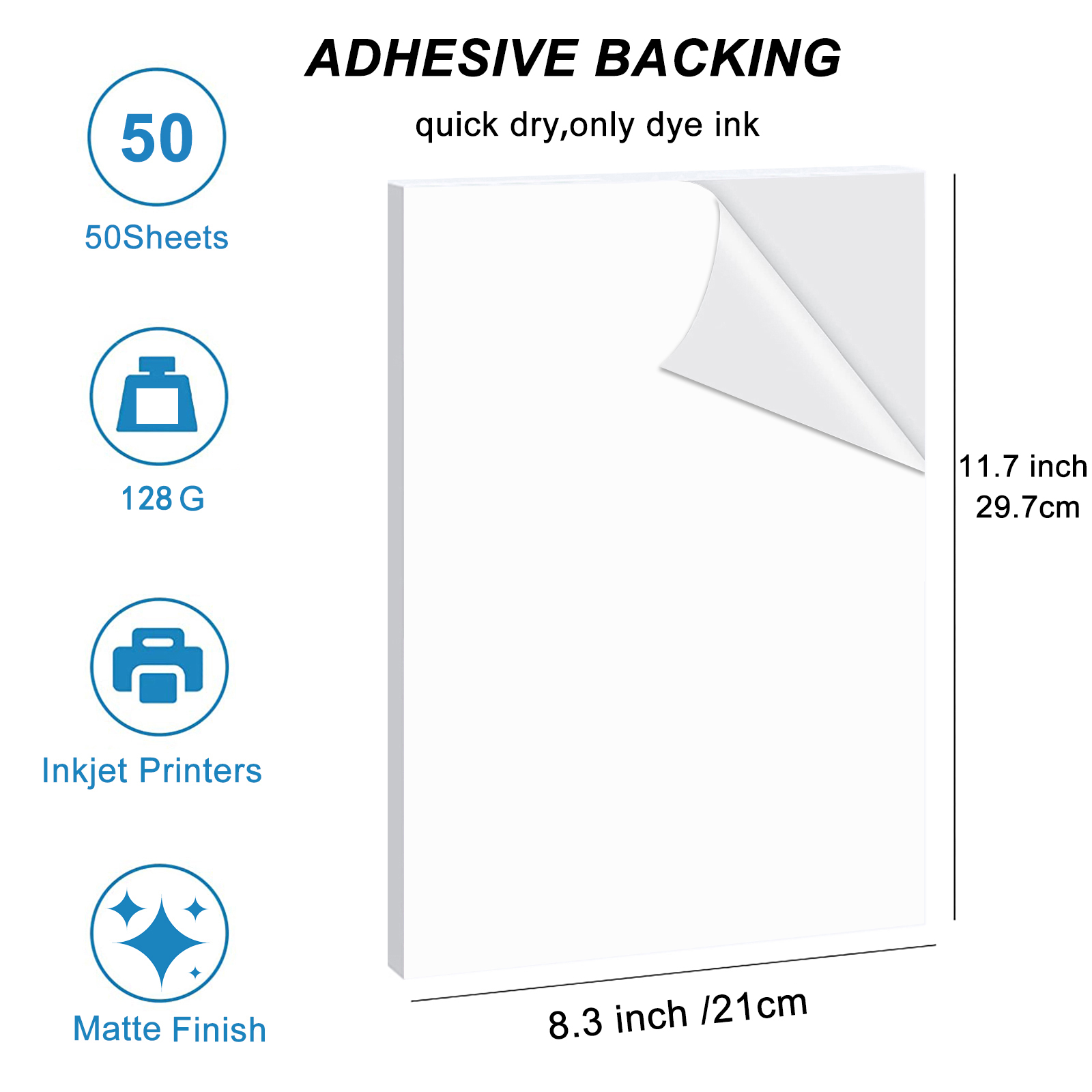 A4 128 GSM 50 แผ่นกาวพิมพ์ Mat - Photography Paper บทวิจารณ์และราคา