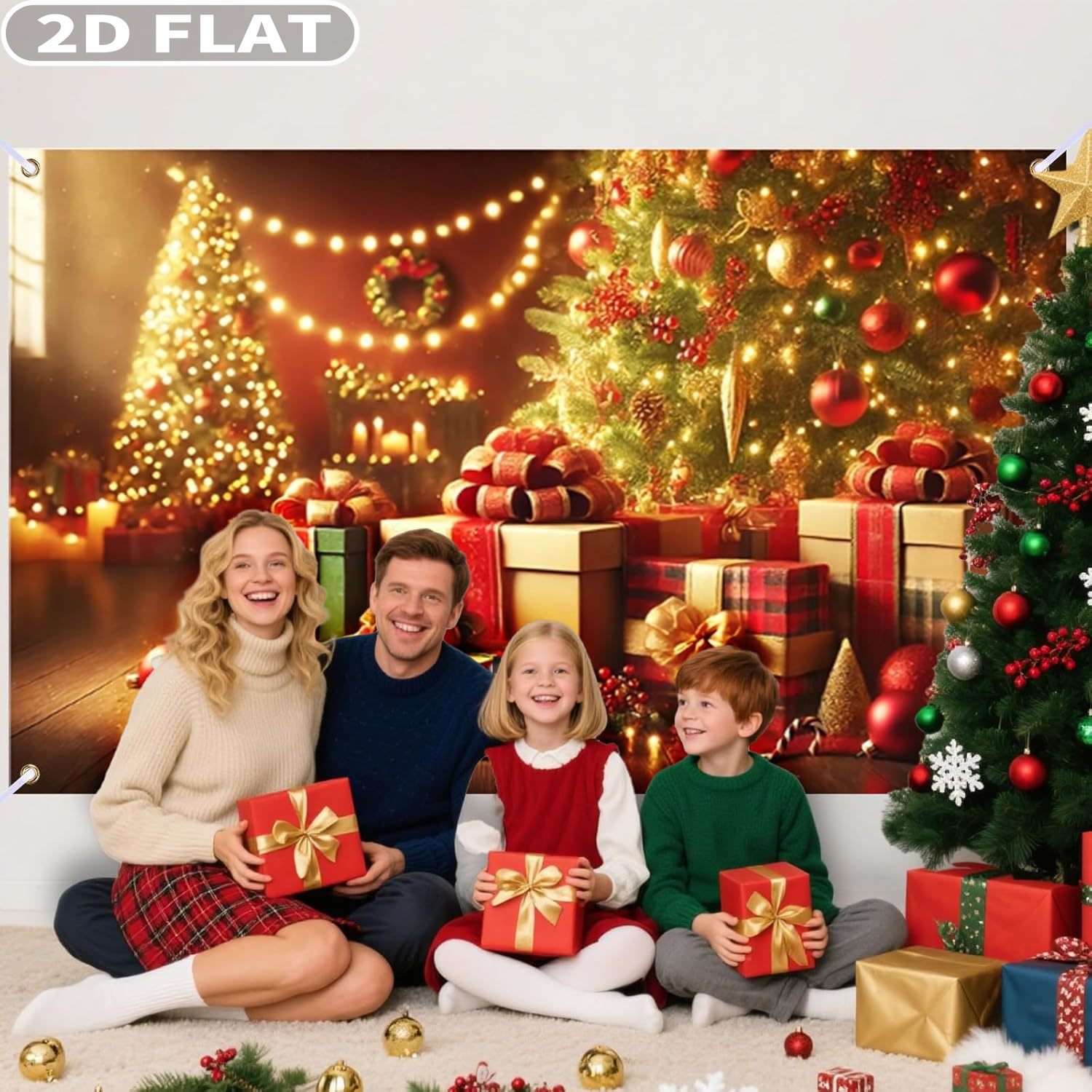 แบนเนอร์คริสต์มาสขนาดใหญ่ 1 ชิ - Photography Background บทวิจารณ์และราคา