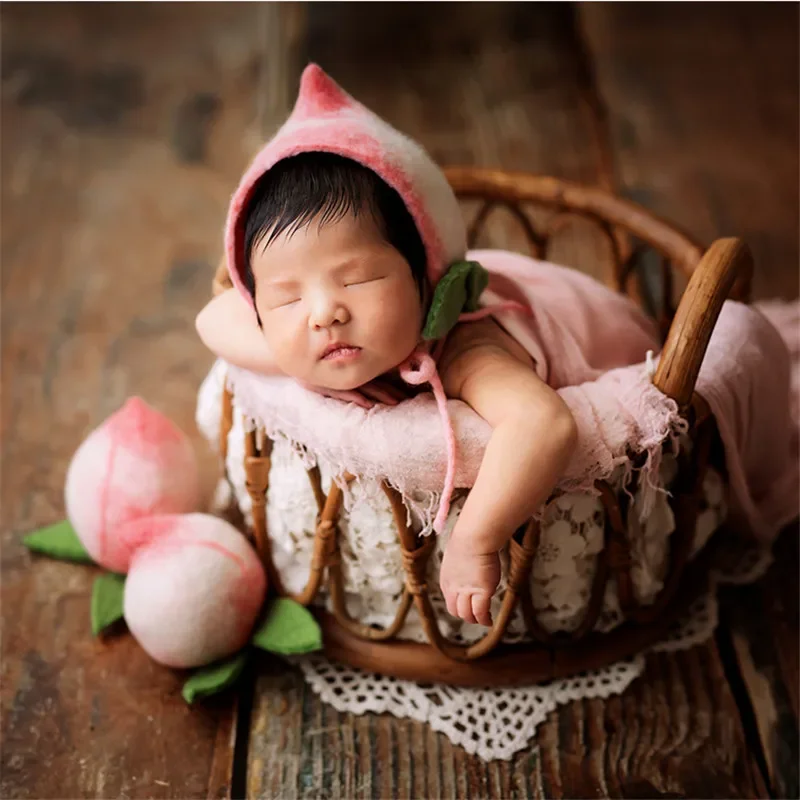 ตะกร้าสานทรงกลมแบบย้อนยุคพร้อม - Photography Background บทวิจารณ์และราคา