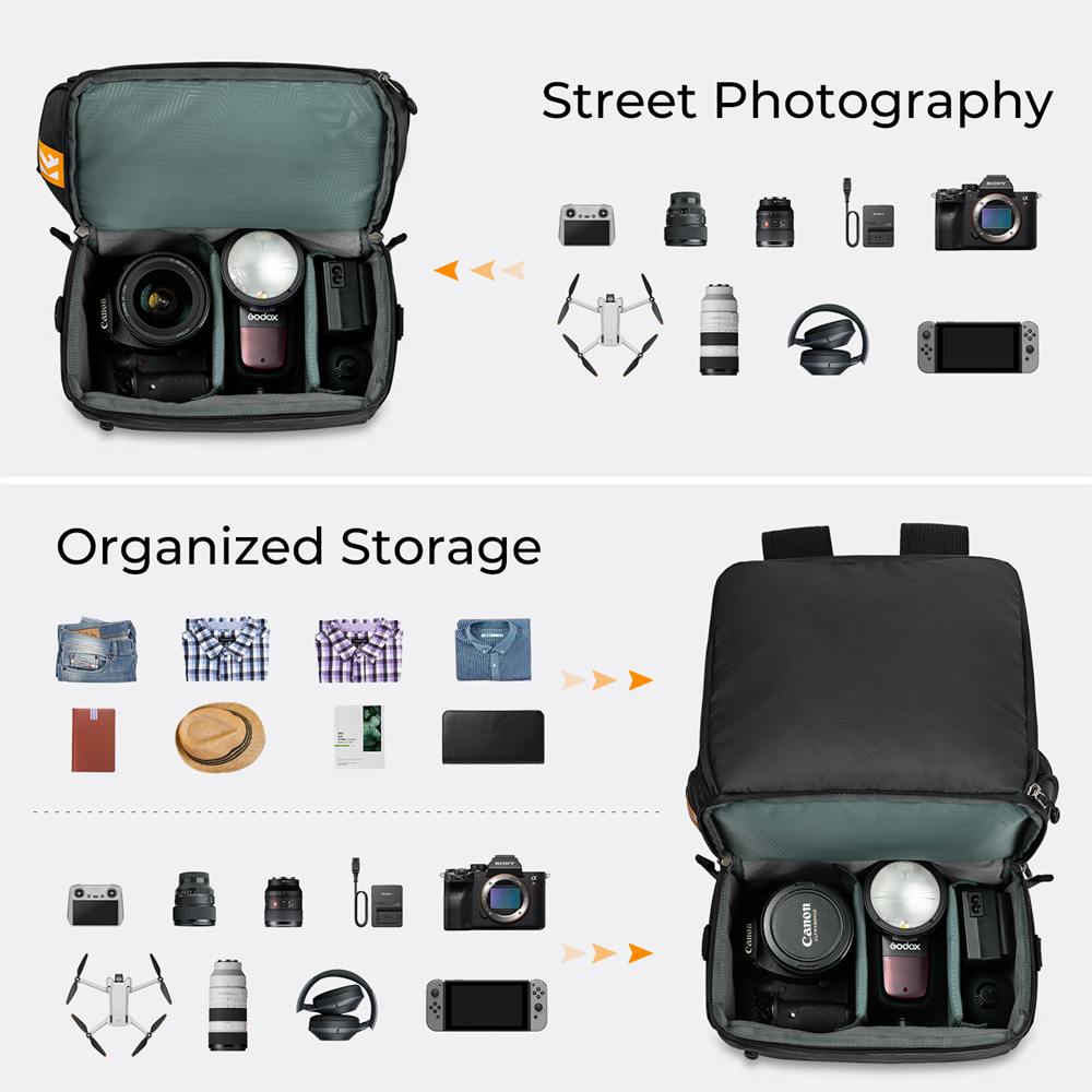 K&F CONCEPT 22L กระเป๋ากล้อง 2 - Camera Bag Waterproof บทวิจารณ์และราคา