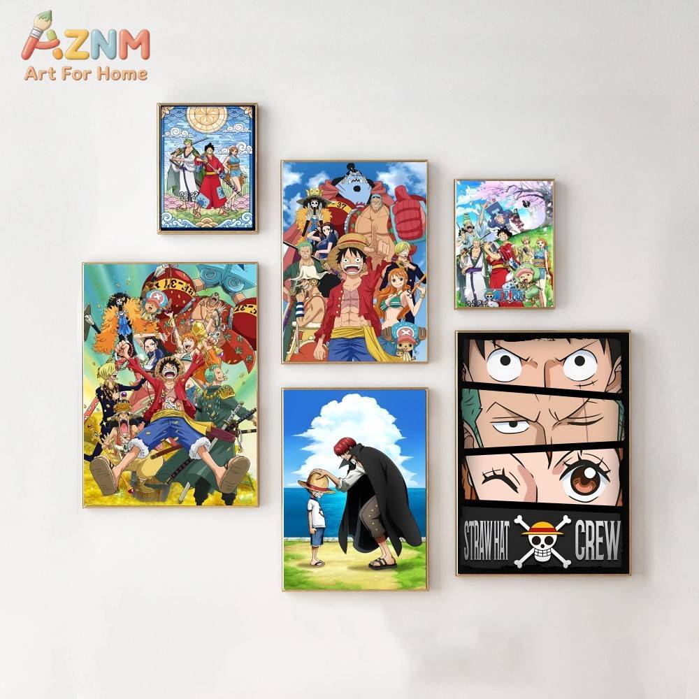 AZNM วันพีช ภาพพิมพ์บนผ้าใบแบบ - Photography Anime บทวิจารณ์และราคา