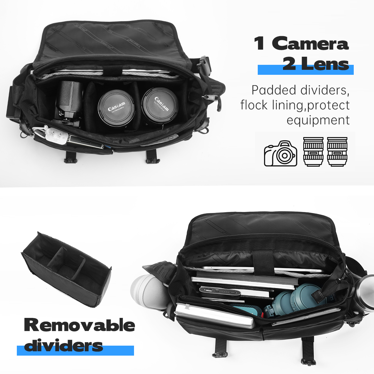 ไทเกอร์นูกระเป๋าสะพายไหล่ผู้ชา - Camera Bag Waterproof บทวิจารณ์และราคา