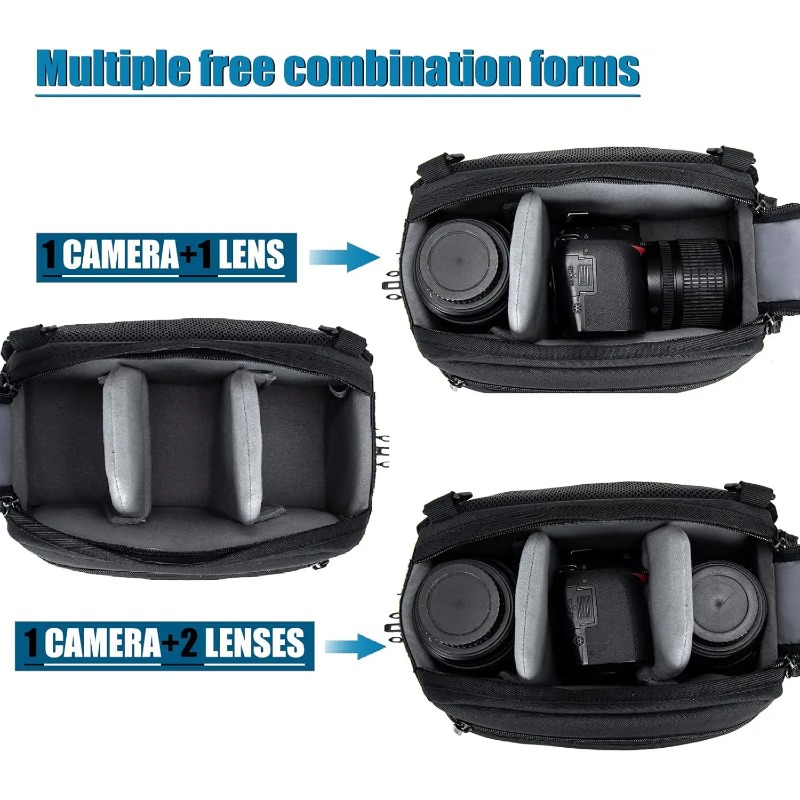 กระเป๋าสะพายไหล่เดียวกันน้ำสำห - Camera Bag Waterproof บทวิจารณ์และราคา