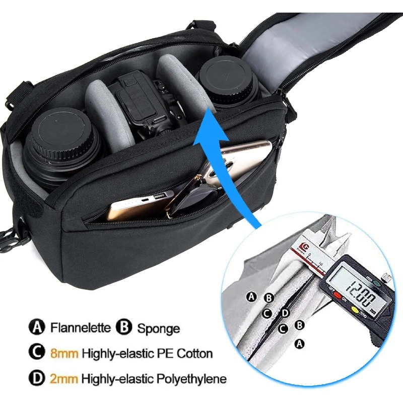 กระเป๋าสะพายไหล่เดียวกันน้ำสำห - Camera Bag Waterproof บทวิจารณ์และราคา