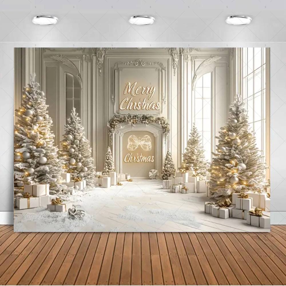 ฉากหลังถ่ายภาพธีมคริสต์มาสสีขา - Photography Composition บทวิจารณ์และราคา